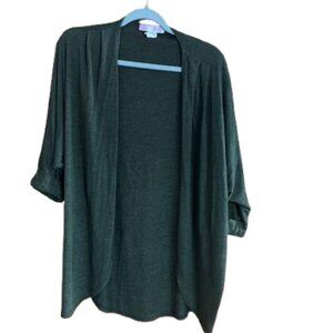 The Gaby women's weekend Jersey knit relaxed cardigan top Size Med (A66)